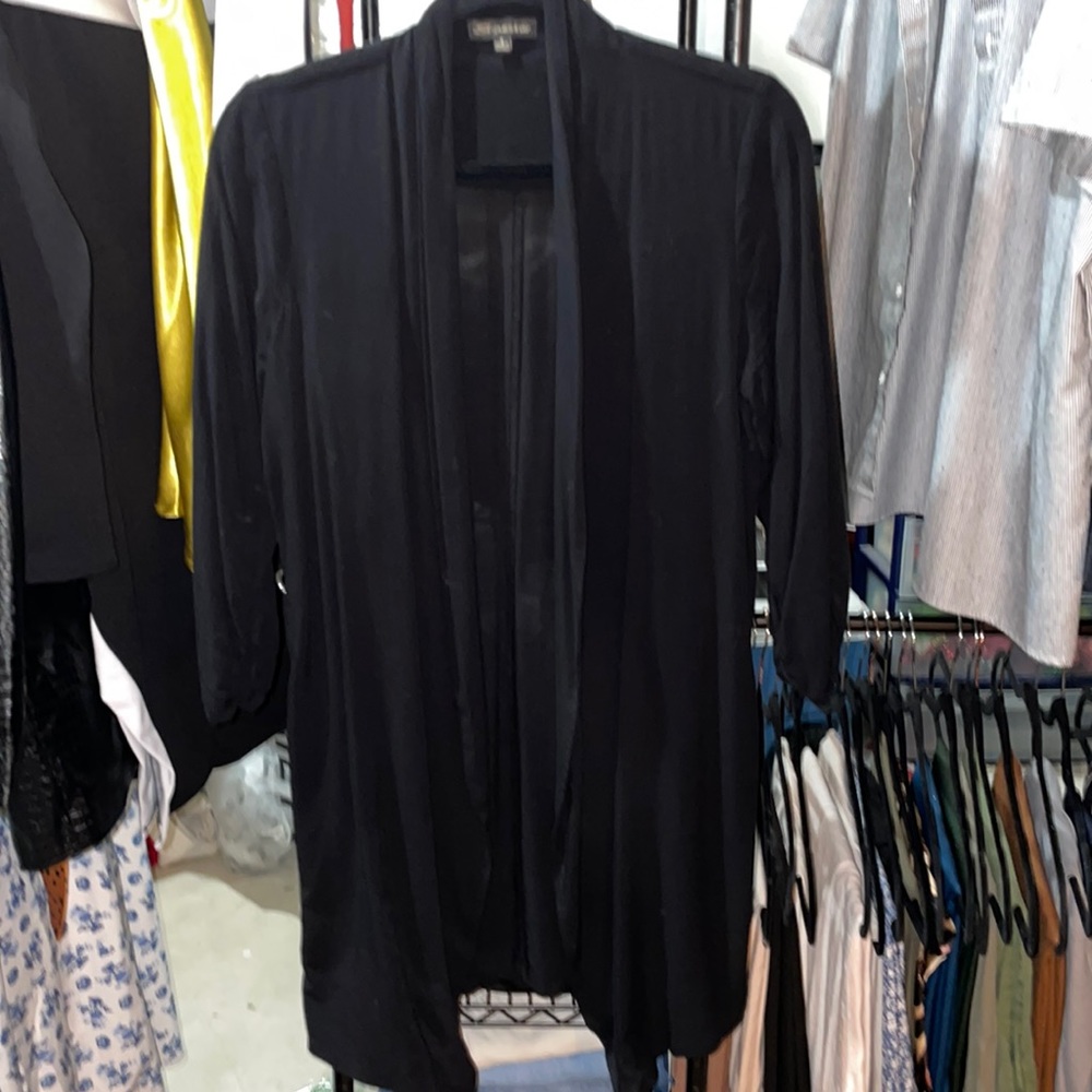 Black cardigan